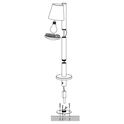 Eglo - LED Prigušiva vanjska lampa CALDIERO-C 1xE27/9W/230V mat krom IP44