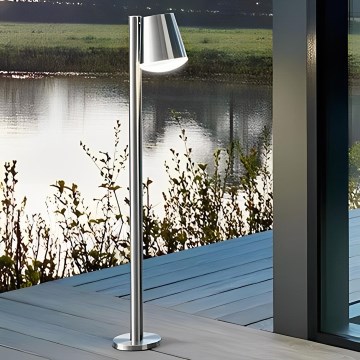 Eglo 97485 - LED prigušiva vanjska svjetiljka CALDIERO-C 1xE27/9W/230V matni krom IP44