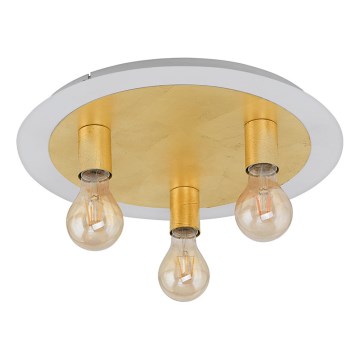 Eglo 97492 - LED stropna svjetiljka PASSANO 3xE27/4W/230V zlatna
