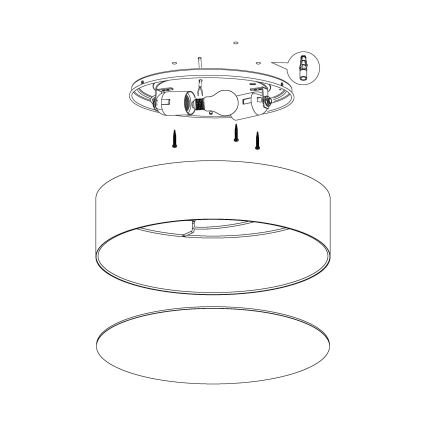 Eglo - Dječja stropna svjetiljka 2xE27/40W/230V