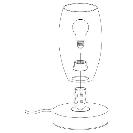 Eglo - Stolna lampa 1xE27/40W/230V