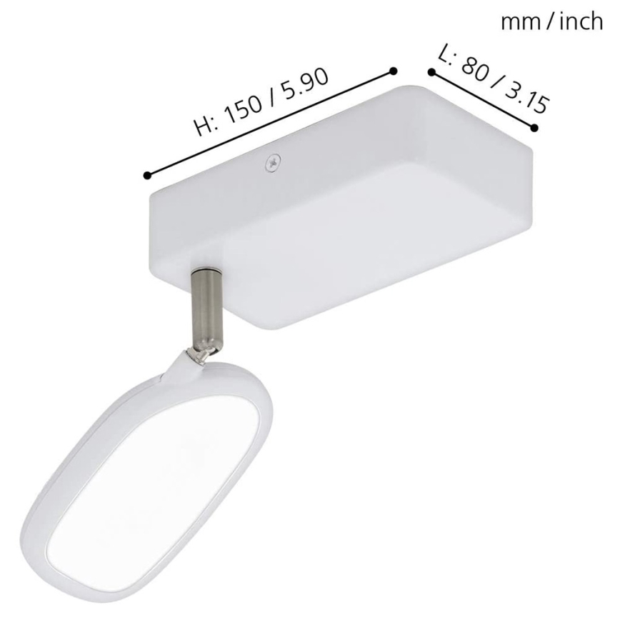 Eglo - LED RGB Ugradbena svjetiljka PALOMBARE-C 1xLED/5W/230V