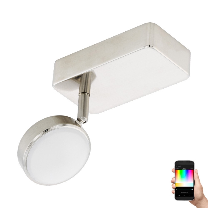 Eglo 97714 - LED RGB Prigušiva reflektorska svjetiljka CORROPOLI-C LED/5W/230V