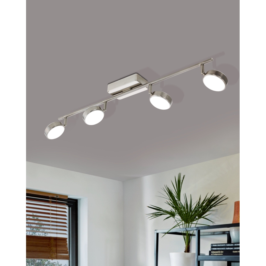 Eglo - LED RGB Prigušiva reflektorska svjetiljka CORROPOLI-C 4xLED/5W/230V