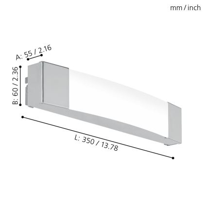 Eglo - LED Kupaonska zrcalna svjetiljka LED/8,3W/230V IP44