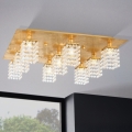 Eglo 97722 - LED Kristalni ugradbeni luster PYTON GOLD 9xG9/3W/230V