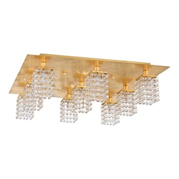 Eglo 97722 - LED Kristalni ugradbeni luster PYTON GOLD 9xG9/3W/230V