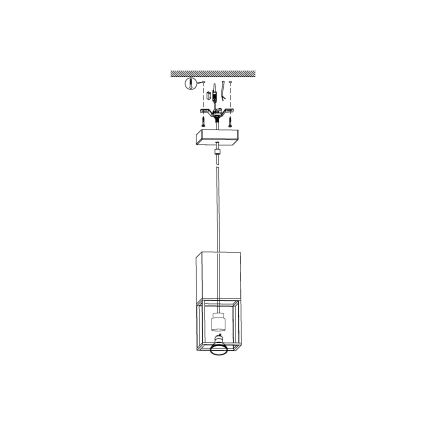 Eglo - LED luster na sajli 1xGU10/5W/230V