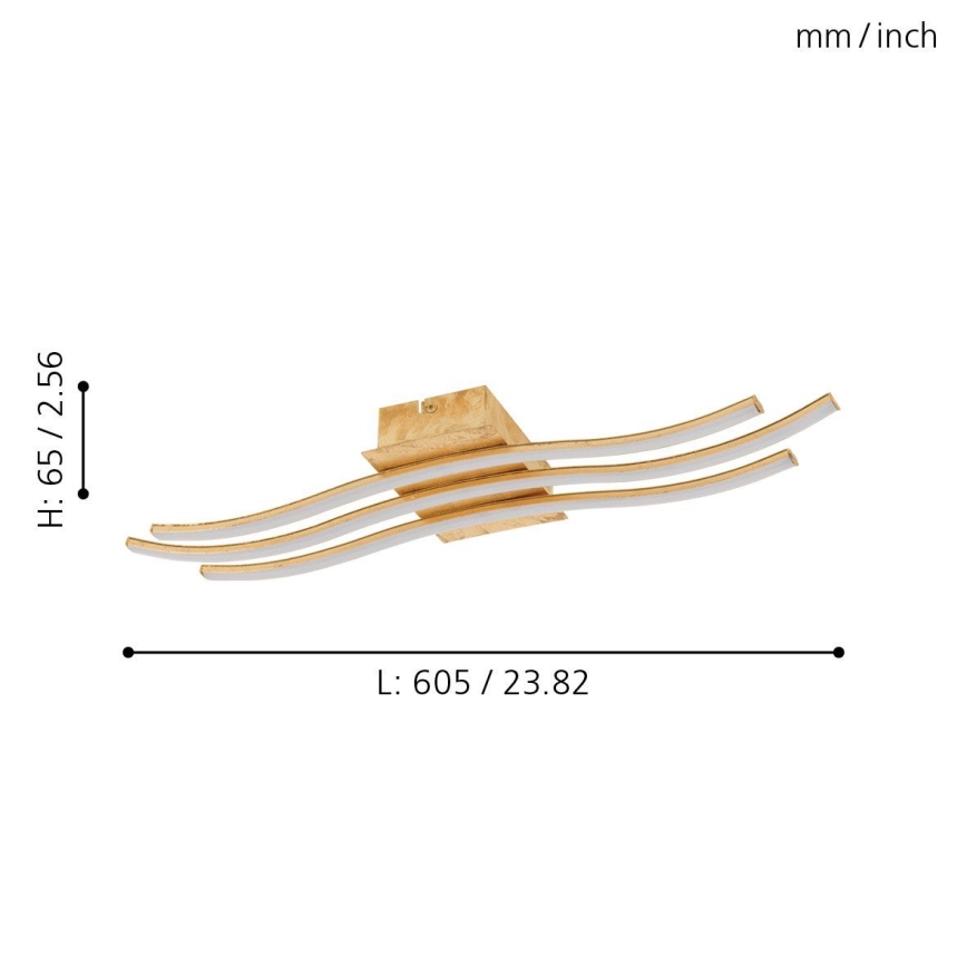 Eglo 97743 - LED stropni luster MIRAFLORES 3xLED/8,6W/230V