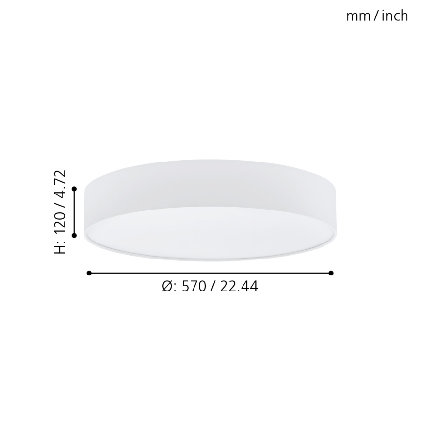 Eglo - LED stropna svjetiljka za prigušivanje LED/40W/230V