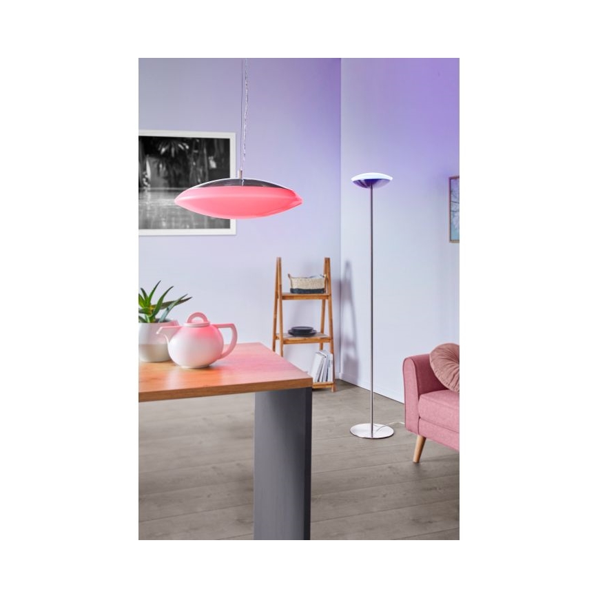 Eglo 97812 - LED RGB luster s mogućnošću prigušivanja na sajli FRATTINA-C 1xLED/27W/230V