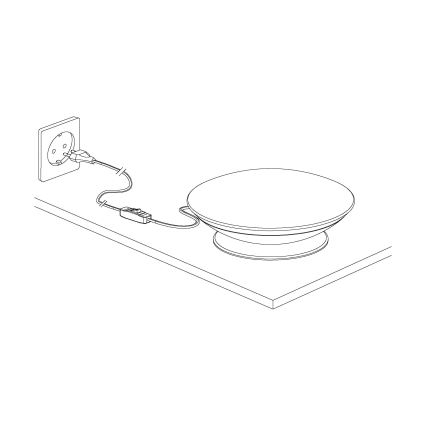 Eglo 97813 - LED RGB stolna lampa FRATTINA-C s mogućnošću prigušivanja 1xLED/18W/230V