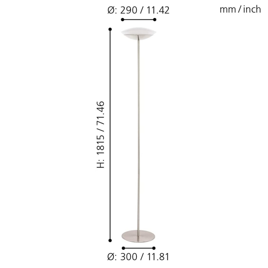 Eglo 97814 - LED RGB prigušiva podna svjetiljka FRATTINA-C 1xLED/18W/230V
