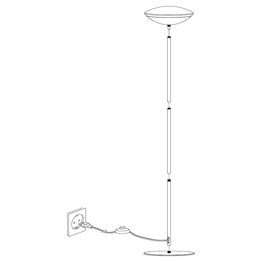 Eglo 97814 - LED RGB prigušiva podna svjetiljka FRATTINA-C 1xLED/18W/230V