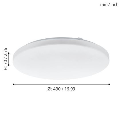 Eglo - LED Stropna svjetiljka LED/33,5W/230V