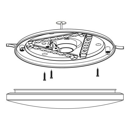 Eglo - LED Stropna svjetiljka LED/11,5W/230V