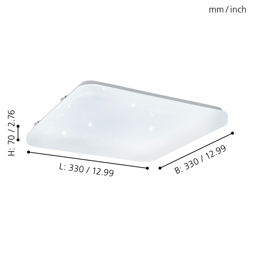 Eglo - LED Stropna svjetiljka LED/17,3W/230V