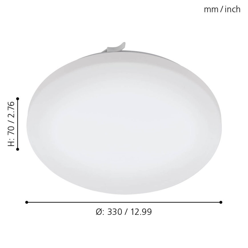 Eglo - LED stropna svjetiljka za kupaonicu LED/14,6W/230V IP44