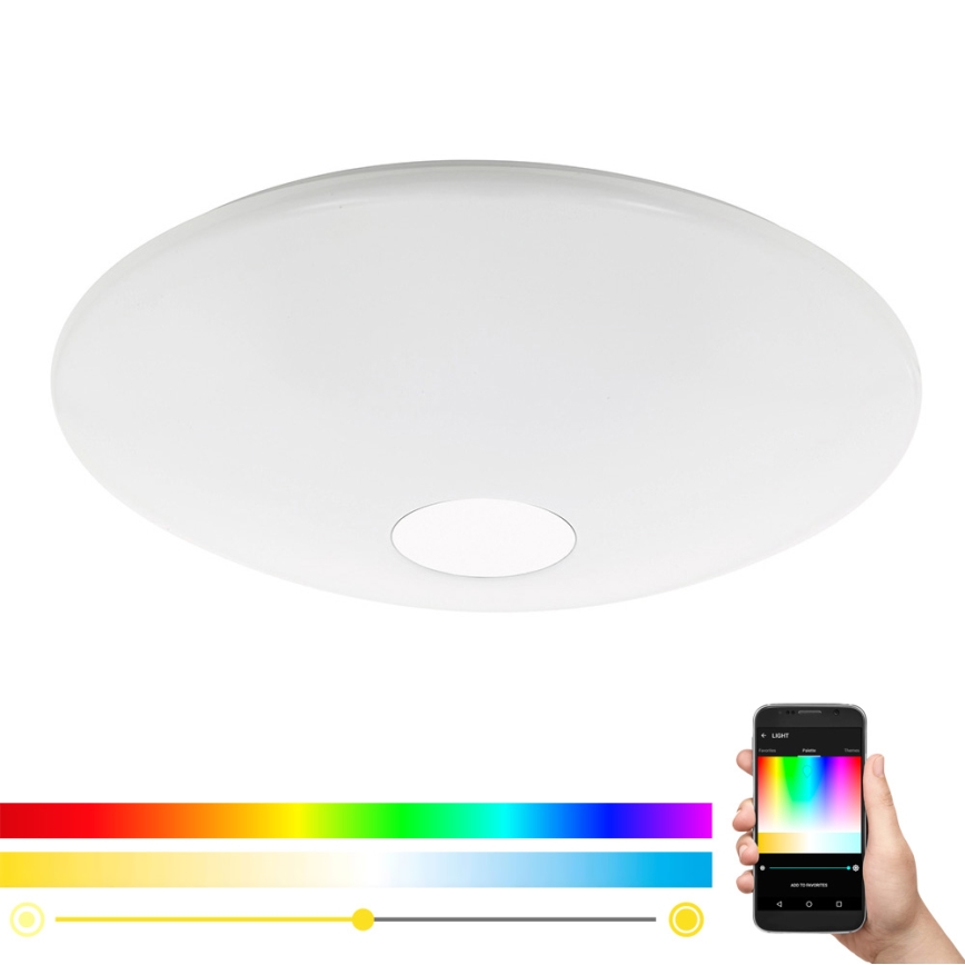 Eglo 97918 - LED RGB Prigušiva stropna svjetiljka TOTARI-C LED/34W/230V + daljinski upravljač