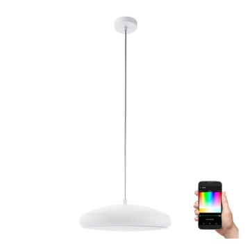 Eglo 98046 - LED RGB prigušivački luster na užetu RIODEVA-C LED/27W/230V