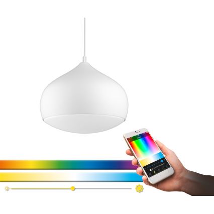 Eglo - LED RGBW Prigušivi luster na sajli COMBA-C LED/18W/230V Bluetooth