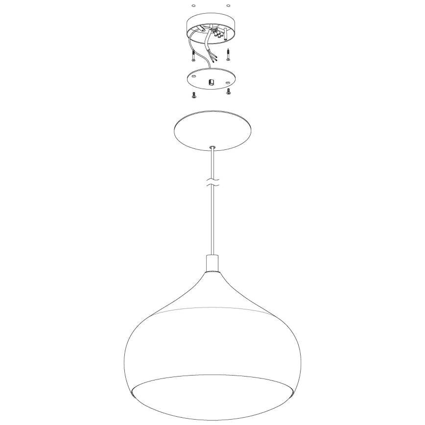 Eglo - LED RGBW Prigušivi luster na sajli COMBA-C LED/18W/230V Bluetooth