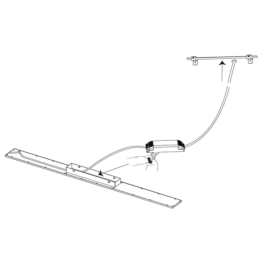 Eglo - LED RGBW Prigušivi panel SALOBRENA-C LED/34W/230V + daljinski upravljač