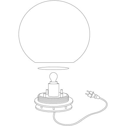 Eglo 98106 - LED RGBW vanjska lampa MONTEROLO-C 1xLED/9W/230V IP65 Ø390
