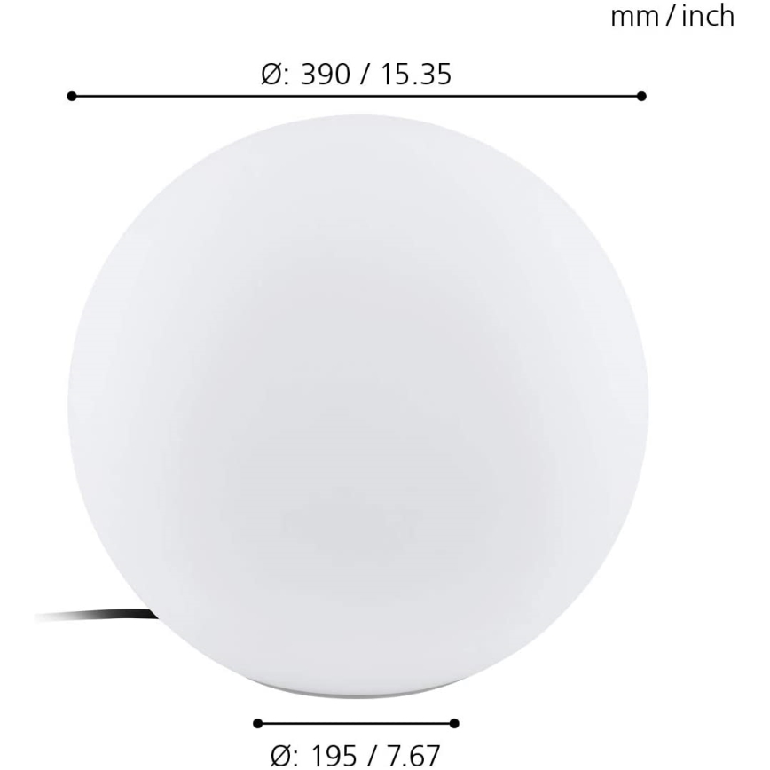 Eglo 98106 - LED RGBW vanjska svjetiljka MONTEROLO-C LED/9W/230V IP65 Ø390 mm