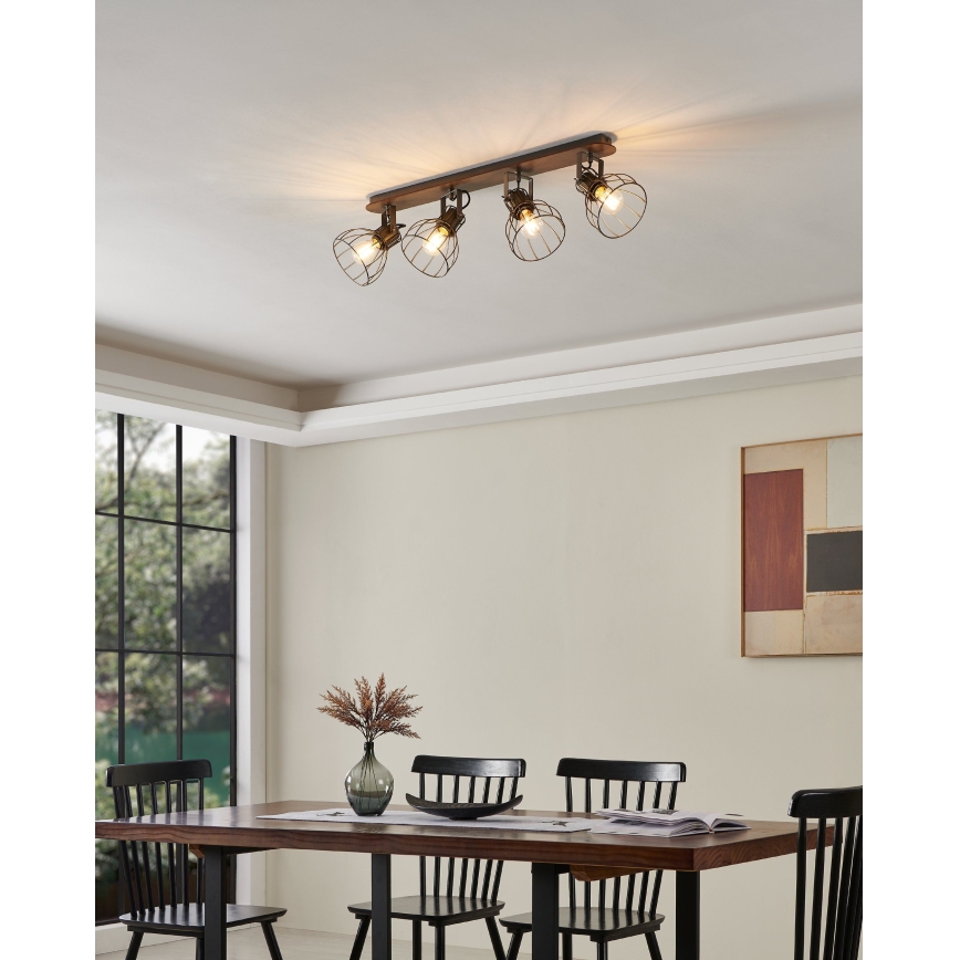 Eglo 98137 - Spot svjetiljka SAMBATELLO 4xE27/40W/230V