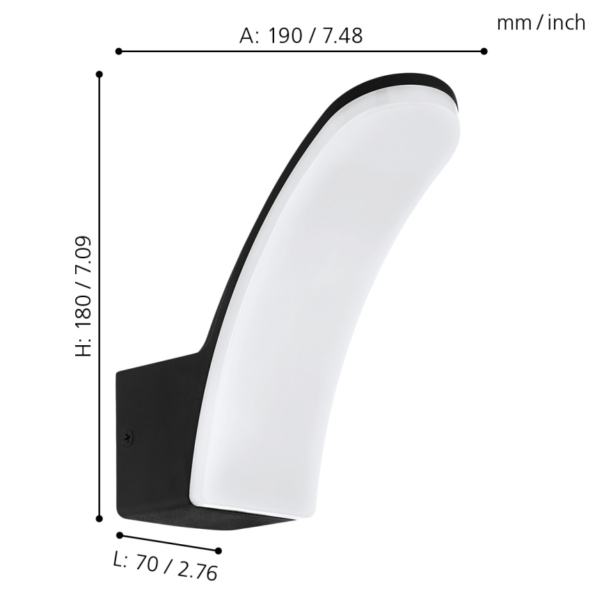 Eglo - LED Vanjska zidna svjetiljka LED/11W/230V IP44