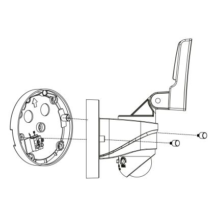 Eglo - LED vanjsko zidno svjetlo sa senzorom LED/15W/230V IP44