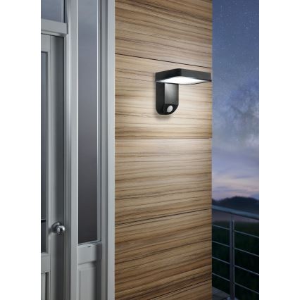 Eglo - LED solarno zidno svjetlo sa senzorom LED/4,5W/3,7V 2200 mAh IP44