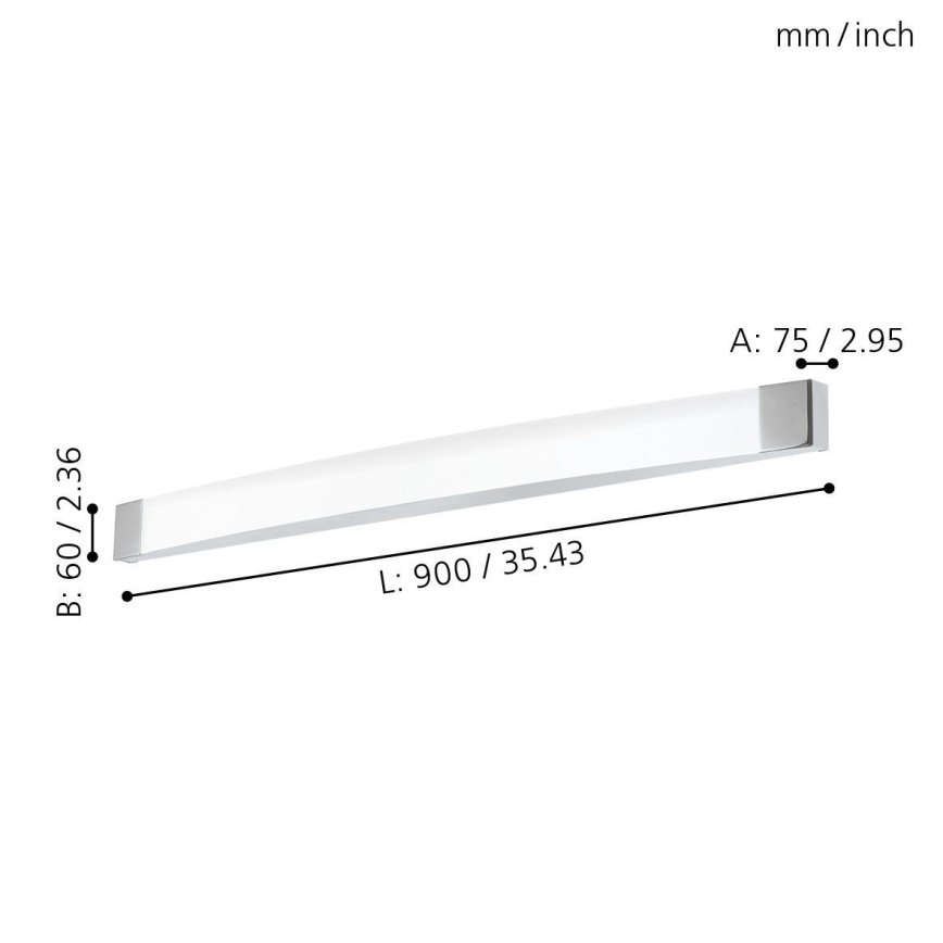 Eglo - LED Zidna svjetiljka za kupaonicu LED/24W/230V IP44