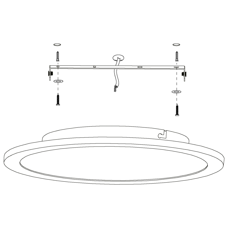 Eglo - LED Prigušiva stropna svjetiljka LED/19,5W/230V + DU
