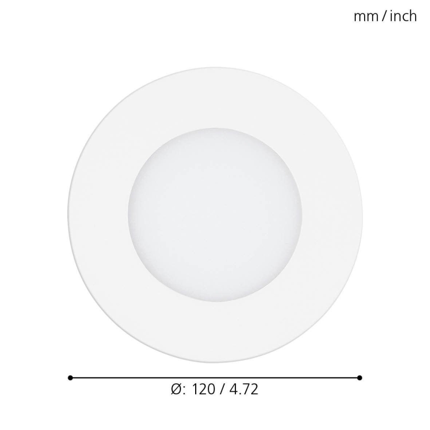 Eglo - LED Prigušiva ugradbena svjetiljka LED/5W/230V + DU