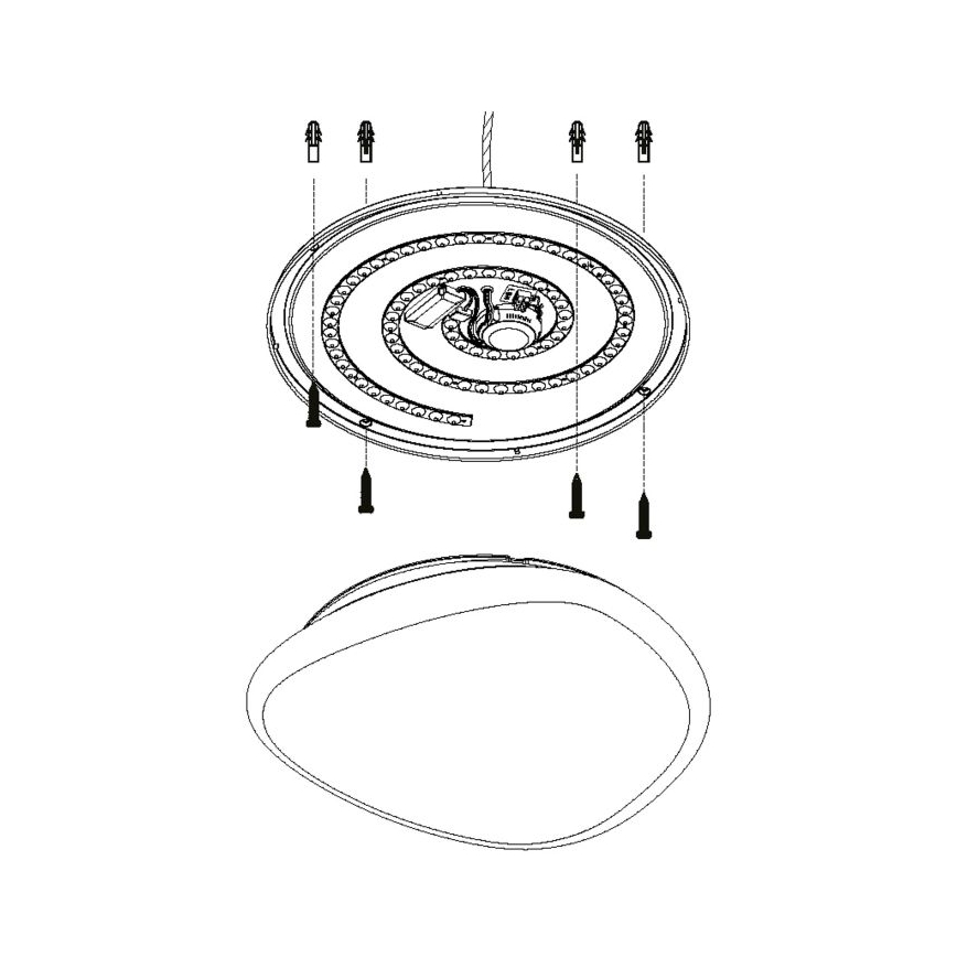 Eglo - LED Prigušiva stropna svjetiljka LED/36W/230V + DU