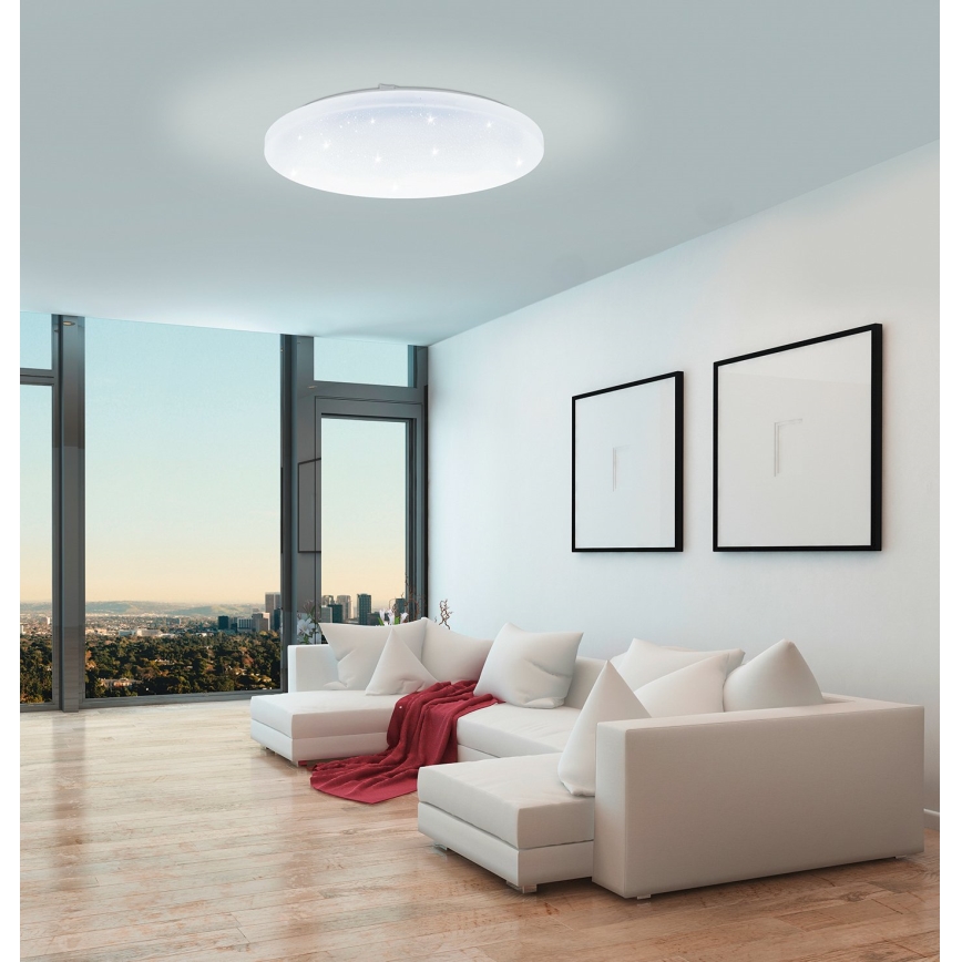 Eglo - LED Prigušiva svjetiljka za kupaonicu LED/12W/230V IP44 + daljinski upravljač