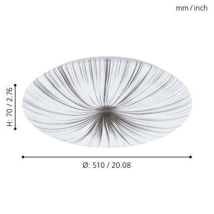 Eglo - LED Stropna svjetiljka LED/30,8W/230V