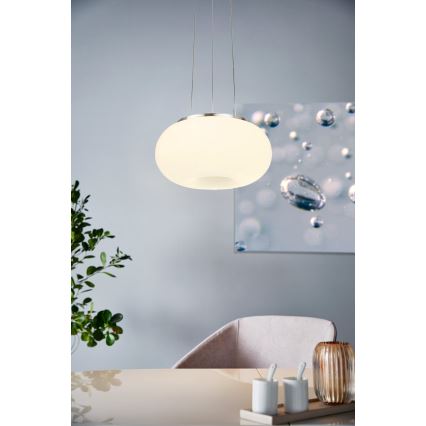 Eglo - LED RGB Dimmabilni luster na užetu OPTICA-C LED/21W/230V promjer 37,5 cm