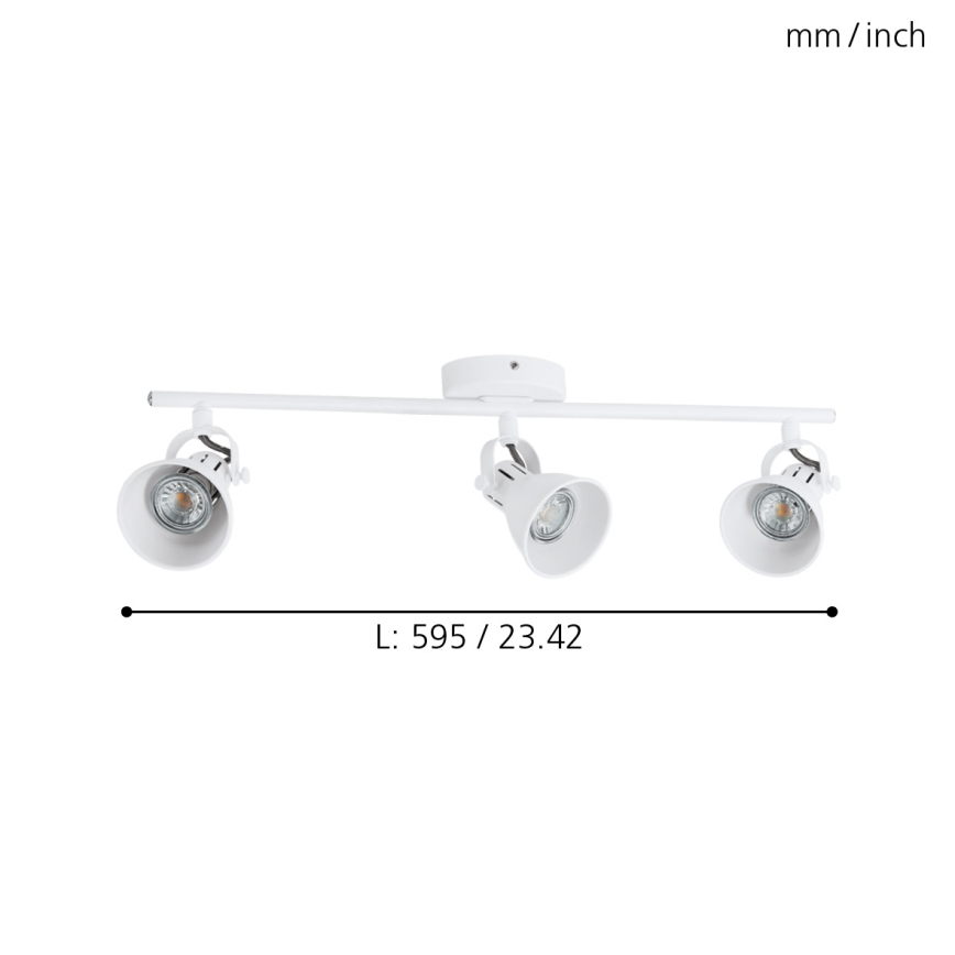 Eglo - LED Reflektorska svjetiljka 3xGU10/3,3W/230V