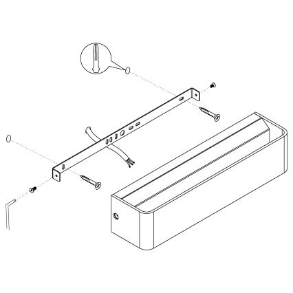 Eglo - LED Zidna svjetiljka LED/12W/230V