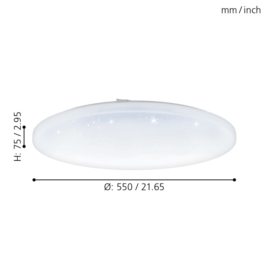 Eglo - LED Stropna svjetiljka LED/49,5W/230V