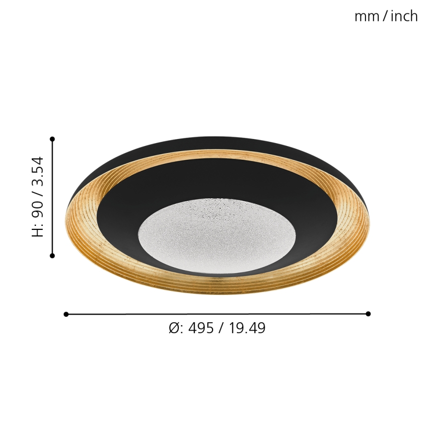 Eglo - LED Prigušiva stropna svjetiljka LED/24,5W/230V + DU