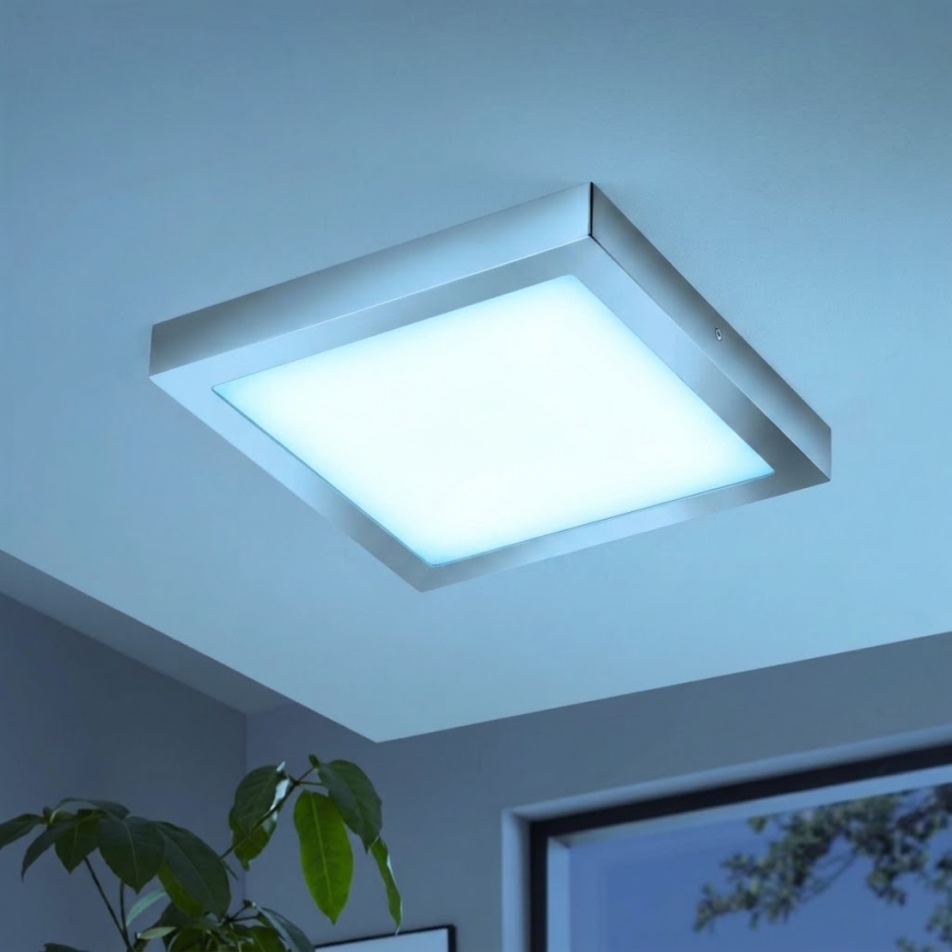 Eglo - LED RGBW prigušivo stropno svjetlo FUEVA-C LED/21W/230V Bluetooth IP44 30x30 cm