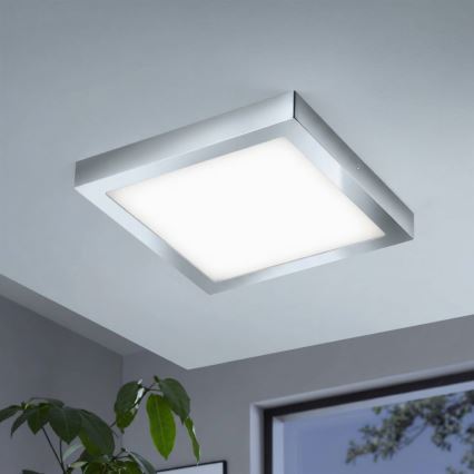Eglo - LED RGBW prigušivo stropno svjetlo FUEVA-C LED/21W/230V Bluetooth IP44 30x30 cm