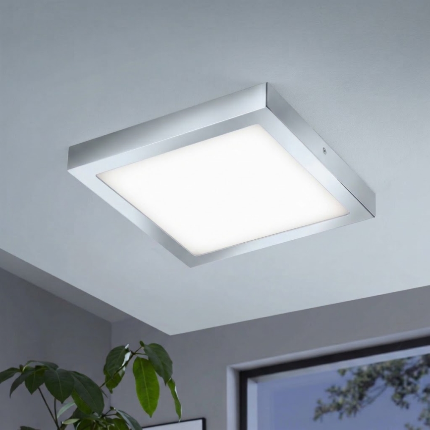 Eglo - LED RGBW prigušivo stropno svjetlo FUEVA-C LED/21W/230V Bluetooth IP44 30x30 cm