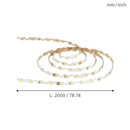 Eglo - LED traka LED/9,6W/230V/24V 2m