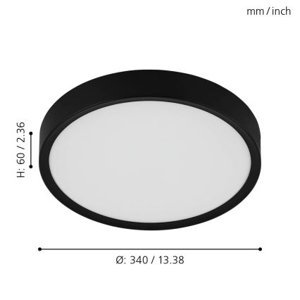 Eglo - LED Stropna svjetiljka LED/16,8W/230V