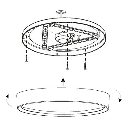 Eglo - LED Stropna svjetiljka LED/16,8W/230V